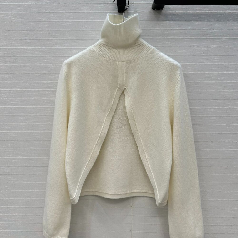 Alaia's new triangle-cut wool knit cover-up